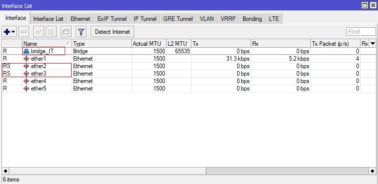 منوی Interface