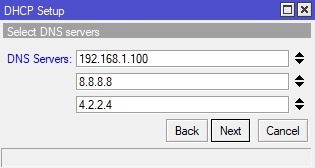 انتخاب DNS Server