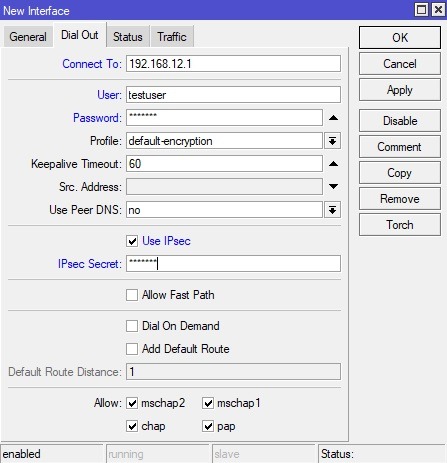 ایجاد L2TP Client