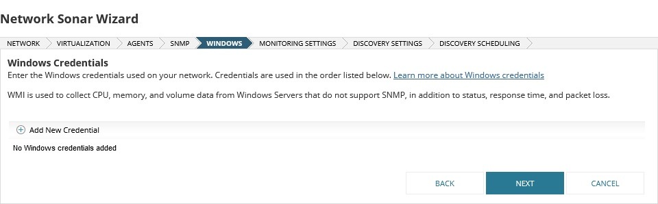 تنظیمات windows credential