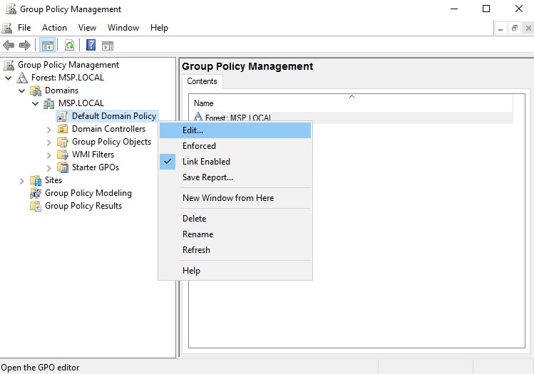 کنسول Group policy