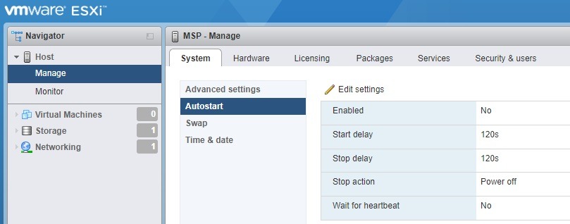 منوی Manage