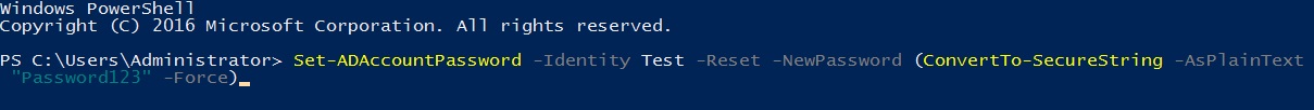 دستور reset Password
