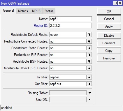 تنظیم Router id در R2