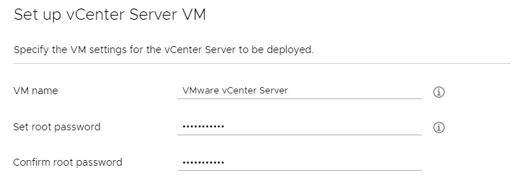 تنظیمات VM