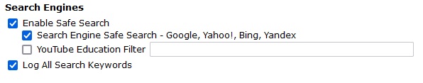 گزینه search engines