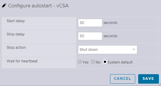 تنظیمات VM