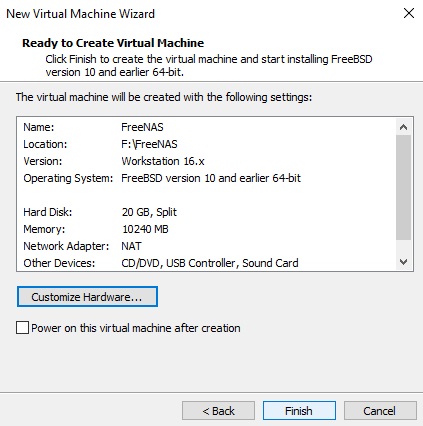 ایجاد VM